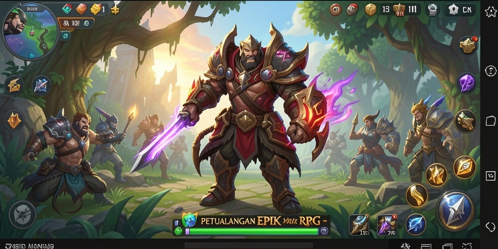 Gameplay mendebarkan di dunia fantasi 73K.