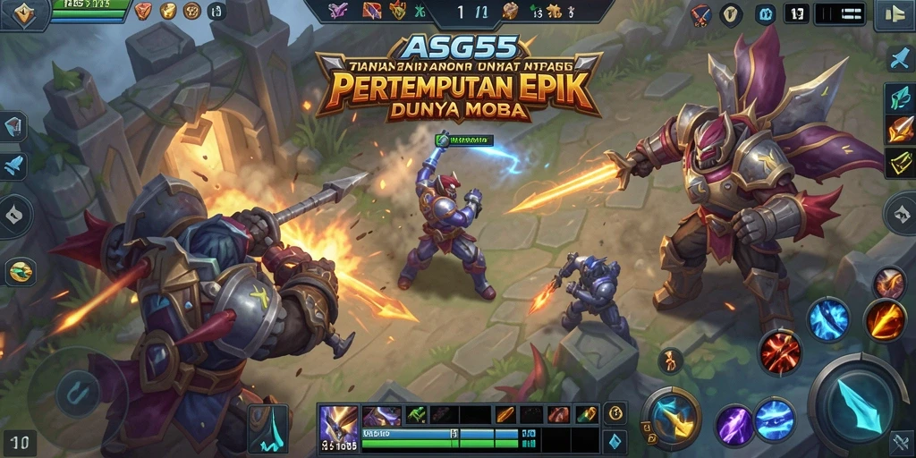 Gameplay seru di ASG55 dengan pertempuran strategis dan karakter yang beragam.