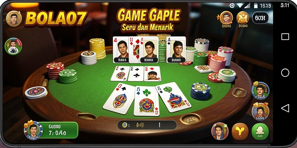 Gameplay menarik BOLA07 dengan tampilan visual yang cerah.