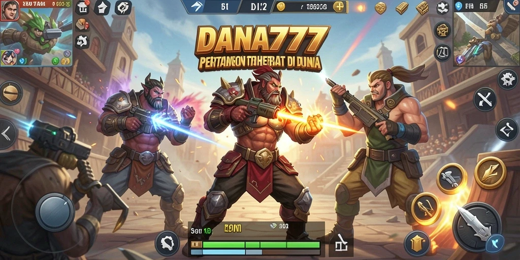 Screenshot gameplay <strong>DANA777</strong> menunjukkan aksi pertempuran yang mendebarkan.
