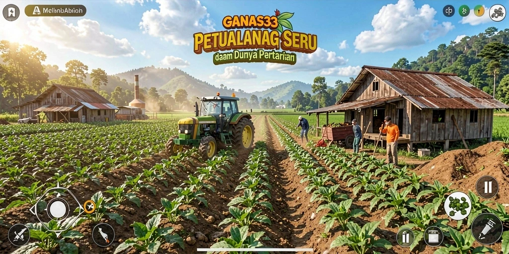 Tampilan menarik gameplay farming di GANAS33 yang memukau.