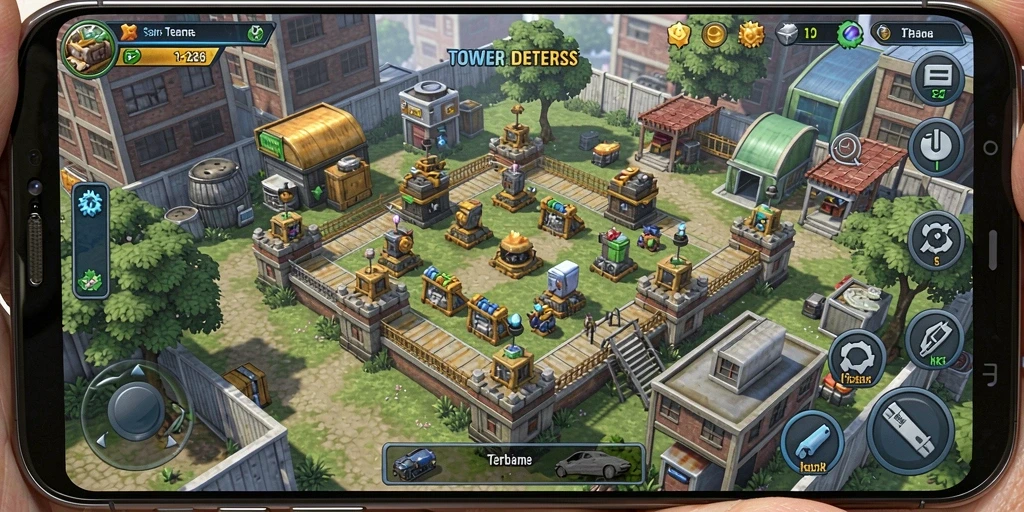 Gameplay intens dari JKT8 dalam aksi Tower Defense.