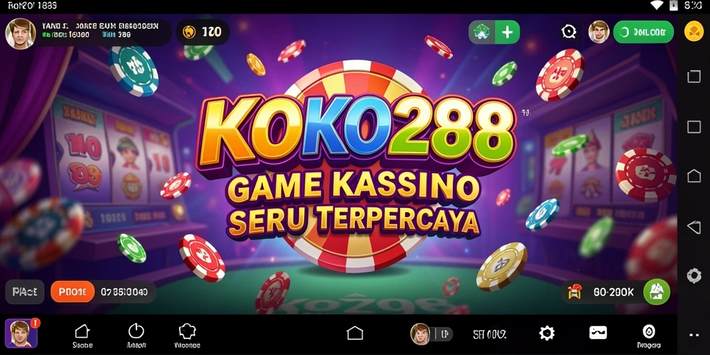 Screenshot gameplay KOKO288 menampilkan suasana Kasino yang mendebarkan.