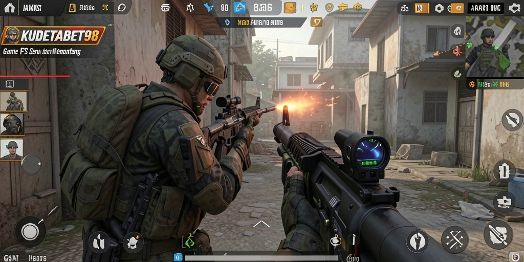 Tampilan gameplay seru dalam KUDETABET98 dengan grafis menawan.