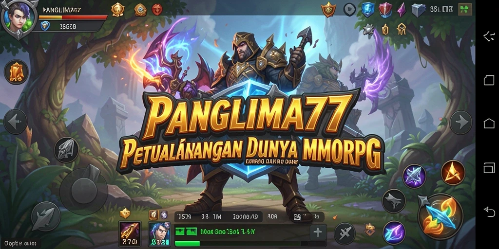 Screenshot permainan <strong>PANGLIMA77</strong> menampilkan aksi pertempuran yang menegangkan dan grafis yang memukau.