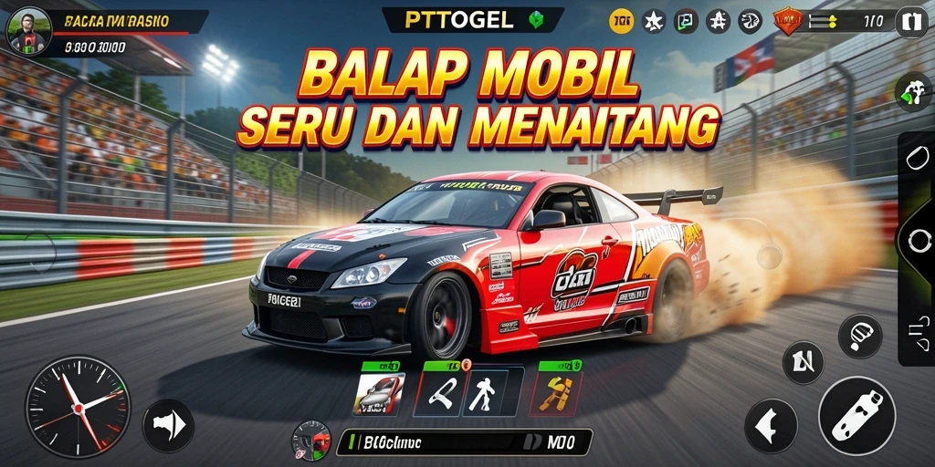 Gameplay Racing yang mendebarkan di PTTOGEL.