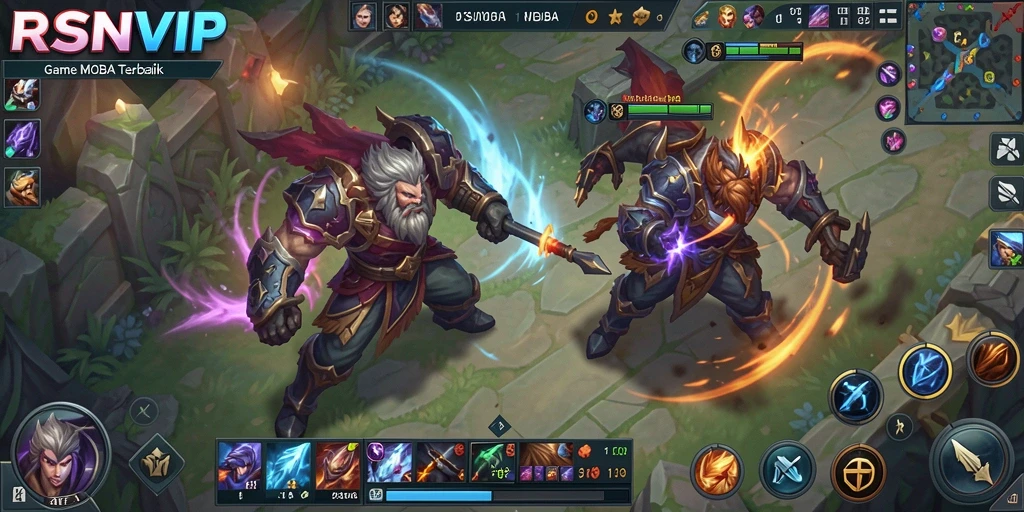 Screenshot gameplay <strong>RSNVIP</strong> menampilkan aksi pertarungan tim yang mendebarkan.