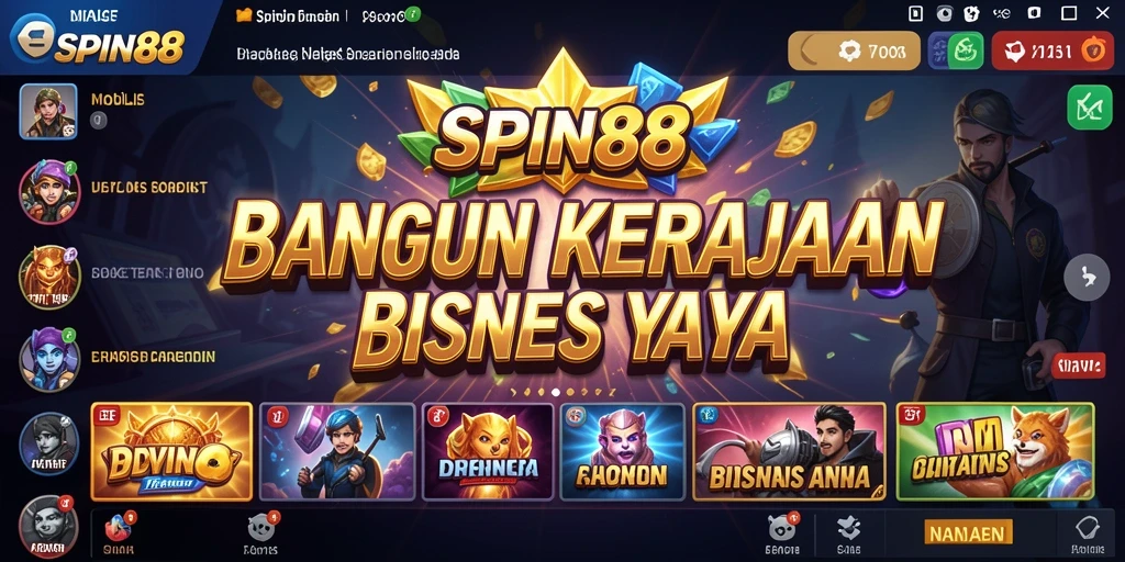 Tangkapan layar SPIN88 menampilkan lingkungan bisnis yang dinamis dan interaktif.