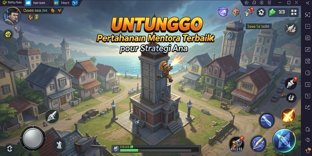 Tampilan gameplay UNTUNGGO yang menegangkan dan menyenangkan.