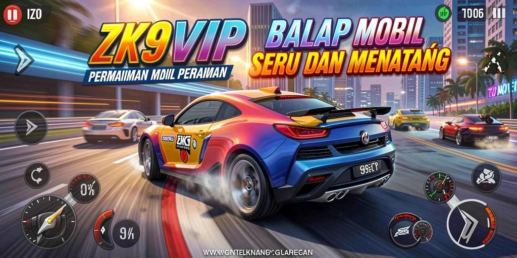 Tampilan balapan seru di game ZK9VIP dengan grafik menawan.